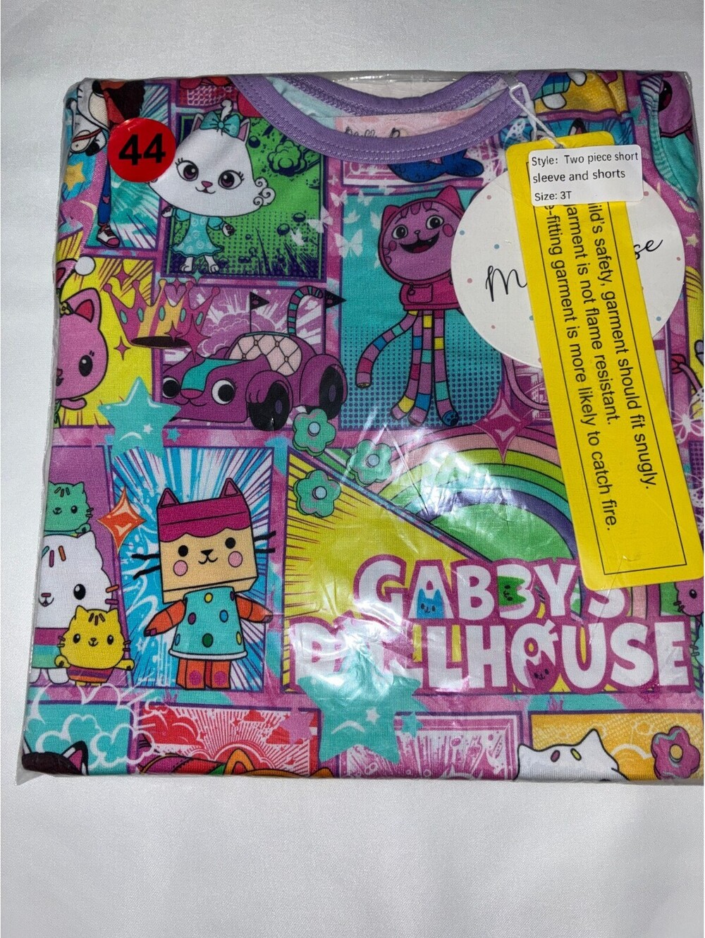 Millie Rose Bamboo Gabby's Dollhouse Short Set 3T NIB